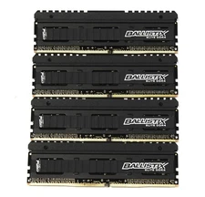 Crucial Ballistix Elite 16GB (4x4GB) DDR4 2666MHz CL16 Desktop Memory RAM