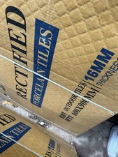 16 Porcelain Slabs 900X600 Plus Two Tubs Of Grout Light Grey Quartz White