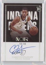 2020-21 Panini Noir Rookie Auto 60/99 Cassius Stanley #385 Auto 0so2