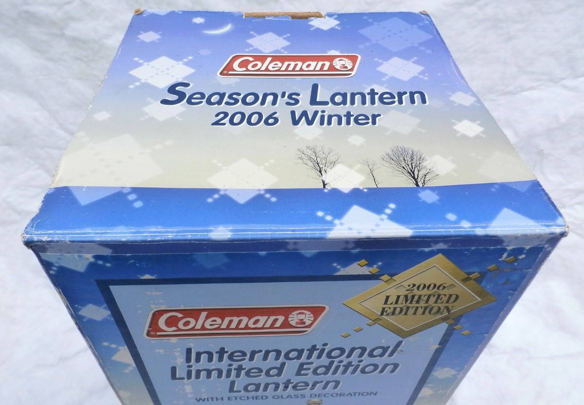 ライト・ランタン Coleman Season's Lantern 2006 Winter Coleman Seasons Lantern 2006 Limited Edition Winter Blue