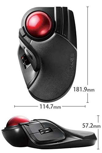 Elecom Mouse Wireless Receiver Included Trackball Large 8 Button Tilt Funct 603 - Picture 7 of 7