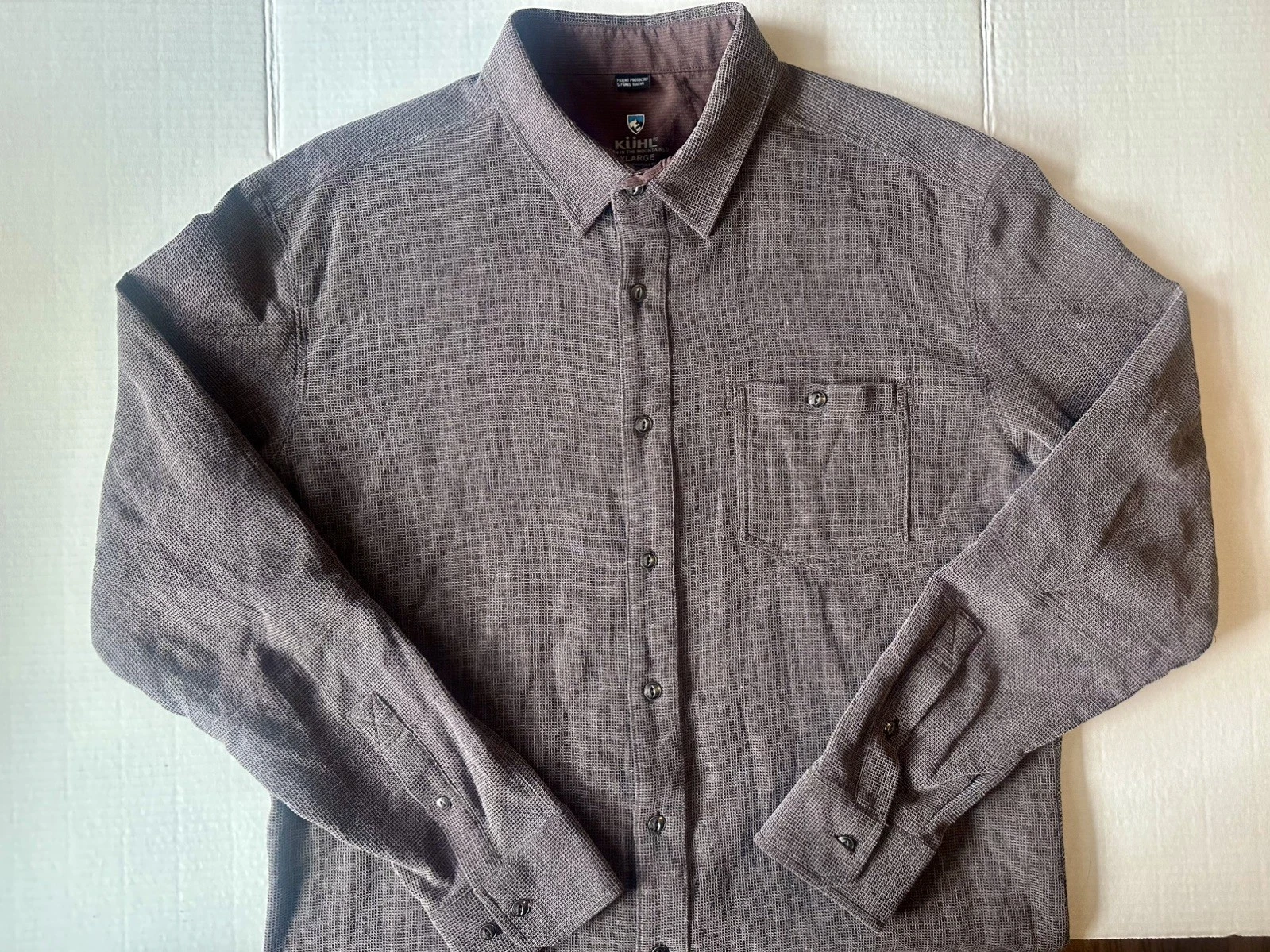 Kuhl Mens XLarge Uproar 5 Panel Long Sleeve Button Up Waffle Hiking Outdoor
Opens in a new window or
