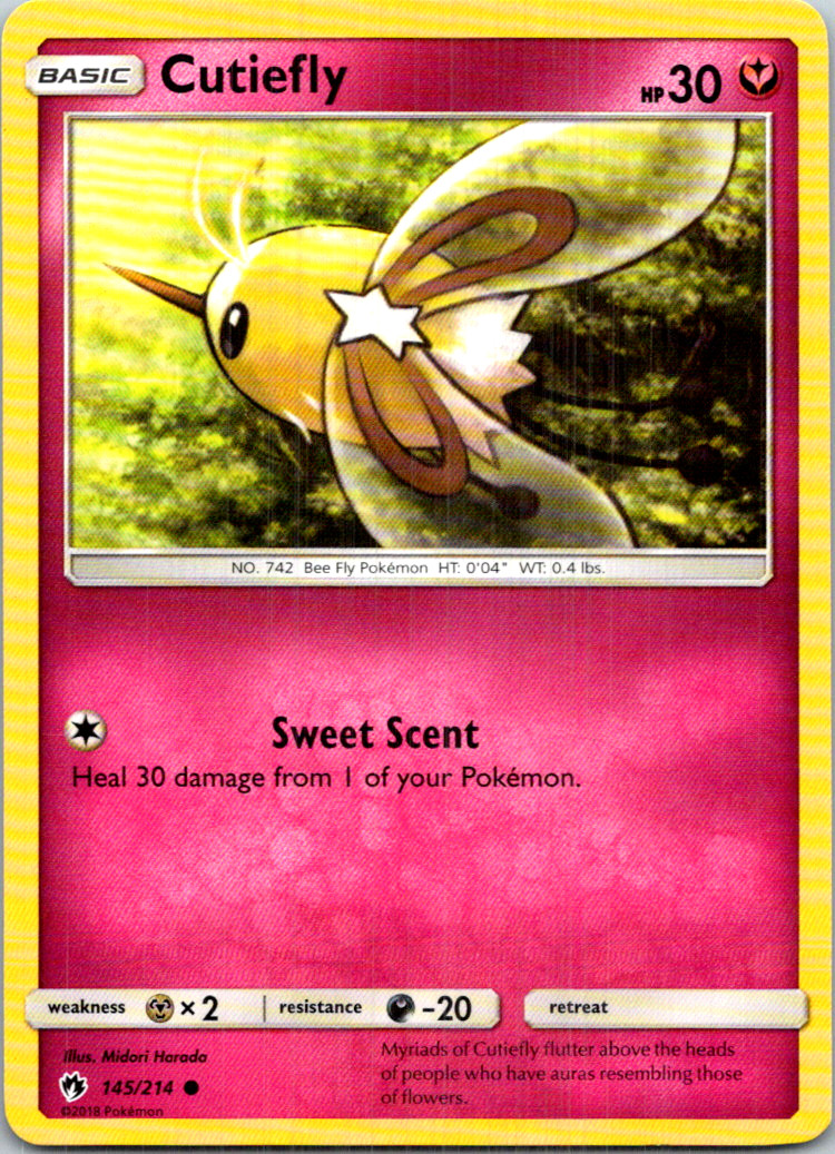 Cutiefly 145/214 Pokemon TCG SM - Lost Thunder Common LP