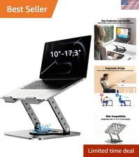 Laptop Stand, Laptop Stand for Desk with 360  Rotating Base, Ergonomic Laptop...