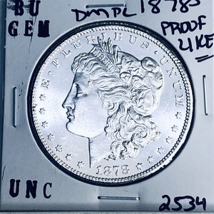 1878 S BU GEM MORGAN SILVER DOLLAR UNC MS+++ U.S. MINT RARE COIN 2534