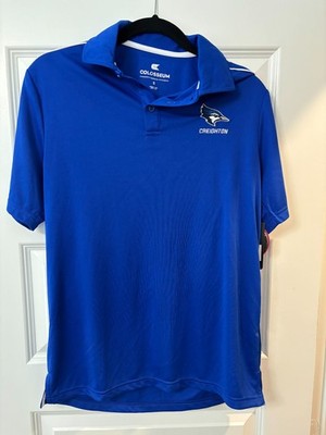 NWT Mens Small Creighton Bluejays Blue Polo Colosseum DKPS10140