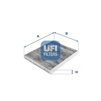 UFI Innenraumfilter 54.109.00 Aktivkohlefilter FüR Audi Seat VW Skoda Golf Polo