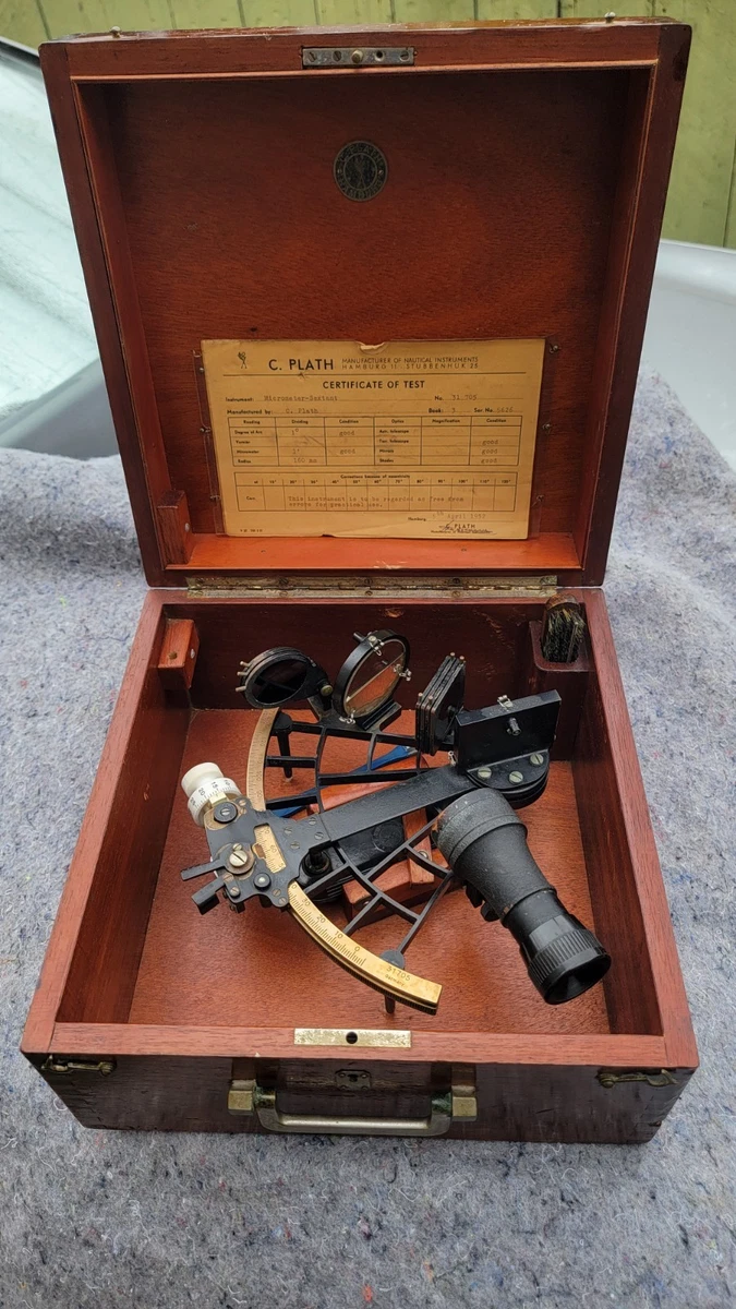 Vintage Original Antique Maritime Navigational Instruments for