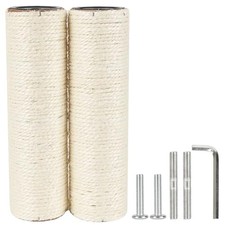 7.4cm 2.91in Diameter Cat Tree Scratching Post M8 2posts 9.84in/25cm