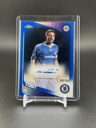2025-26 Topps Chrome UCC John Terry Autograph Blue Refractor /150 #CLA-JT