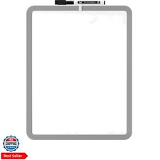 Dry Erase Board, 14  x 11  with a Black Dry Erase Marker, Gray Frame, Small M...
