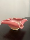 Antique Art Glass Burmese Uranium Vaseline Fairy Lamp Base — photo 3