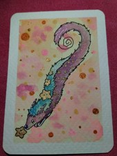 ACEO Art Card Original Artist Card ACEOcard Quiet Creature Blackbowstudio OOAK