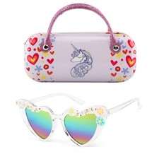 Kids Sunglasses for Girls UV Protection Toddler Sunglasses with Handled Unico...