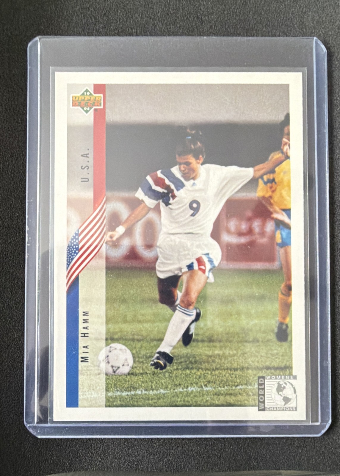 1994 Upper Deck World Cup English/Spanish - Mia Hamm #268 (RC)