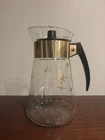 Vintage Pyrex Corning 1960s Atomic Star Burst 6 Cup Coffee Pot Carafe Heatproof