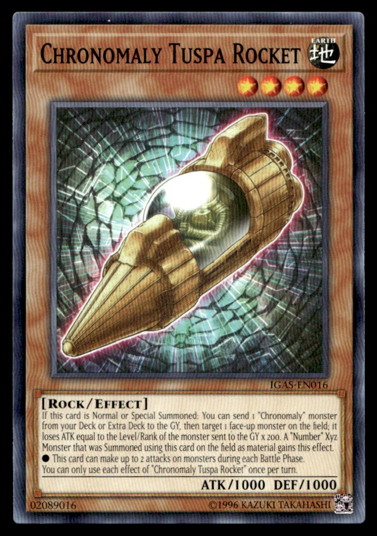 Chronomaly Tuspa Rocket Ignition Assault IGAS-EN016 MP YuGiOh TCG