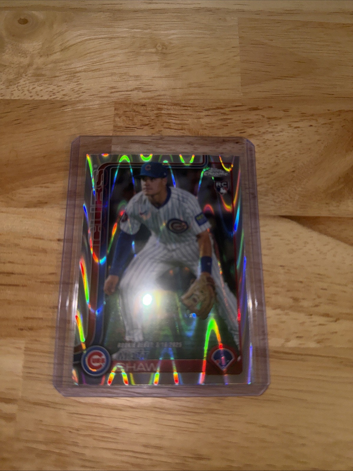 Matt Shaw 2025 Topps Chrome Update Raywave Refractor #USC135 RC - Chicago Cubs