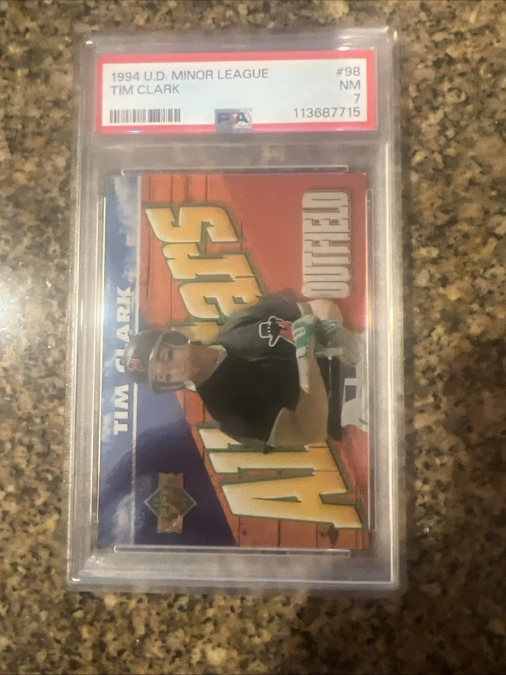 1994 Upper Deck Minor League Tim Clark & Calvin Murray PSA 7 - Image 2 of 4