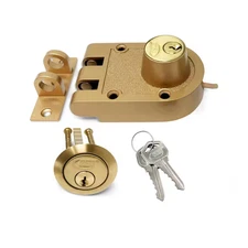 Bronze Lacquer High Security Double Cylinder Jimmy Proof Die Cast Deadbolt Lock