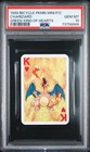 Pokemon Charizard PSA 10 Mini Playing Card King of Hearts 1999 Gem Mint Bicycle