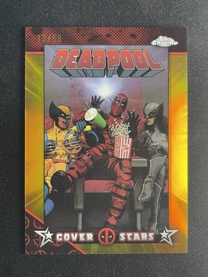 2025 Topps Chrome Deadpool Cover Stars Deadpool #1 Gold 19/50 #CS-21
