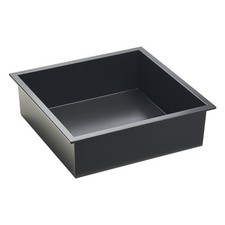 Niche Douche Encastrable Salle de Bain Murale Acier Inox 10x33x33 cm Noir