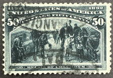 US 189 Scott # 240 Used Stamp Recall of Columbus Columbian Expo