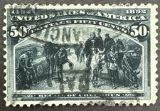 US 189 Scott # 240 Used Stamp Recall of Columbus Columbian Expo