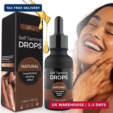 Self Tanning Drops, Sunless Bronzing Tanner for Face  Body, Moisturizing Tanner