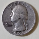 1957-D Washington Quarter- 90% Silver (lot P)