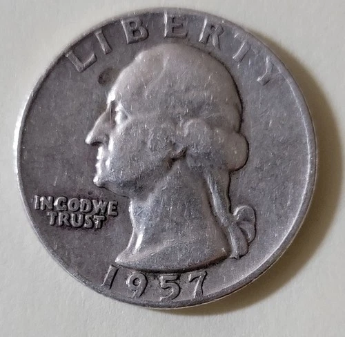 1957-D Washington Quarter- 90% Silver (lot P)
