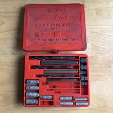 Blue Point X Snap On Tools Screw Extractor Set No. 1020 Made In Usa Read Blue Point X Snap On Tools Screw Extractor Set No. 1020 Made In Usa Read
