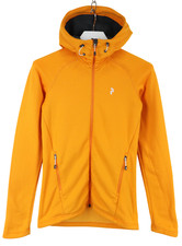 PEAK PERFORMANCE Waitara Sweatshirt Women's SMALL Orange Adjustable Hoodie