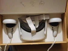Oculus Quest 2 256GB VR Headset w/Box & 2 Controllers + Charger Works Great