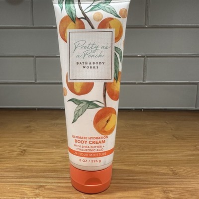 NEW BATH & BODY WORKS PRETTY AS A PEACH ULTIMATE HYDRATION CREAM LOTION 8OZ NEW