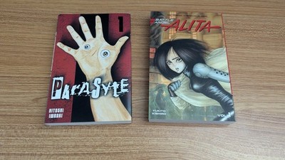 Parasyte Manga Vol 1 & Alita Battle Angle Vol.1