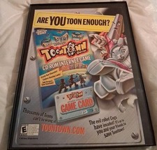 Toontown Online Disney CD Rom Framed Print Ad 2003 8.5x11