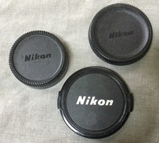 Vintage Nikon Lens Cap Lot Of 3 Japan - 62 mm Snap On - LF 1 Rear Lens - F Body