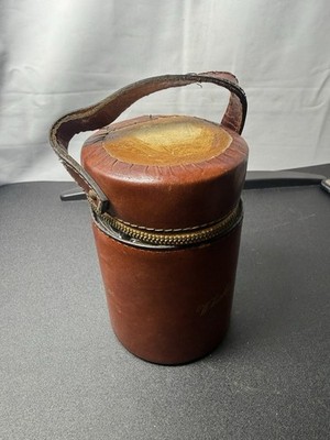 Vintage Travel Case For Three Glass Bottles/Flasks Unbranded