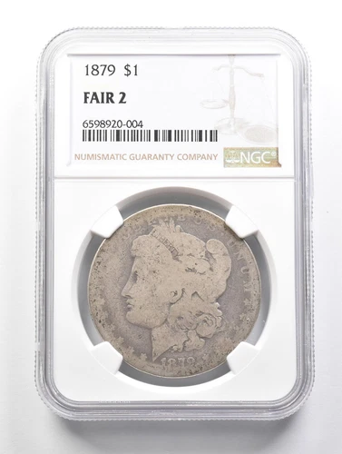LOWBALL 1879 Morgan Silver Dollar NGC Low Ball FR2 FR-2 Fair Pocket Piece *961