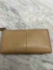 VTG Coach Light Brown Tan Trifold Full Size Wallet Genuine Leather Classic — photo 3