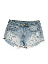 American Eagle Denim Shorts High Rise Festival Ripped Distressed Size 6 Summer