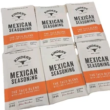 6 Packs Kinder's The Taco Blend Seasoning Mix Mexican Lime Ancho Chili 7/2028