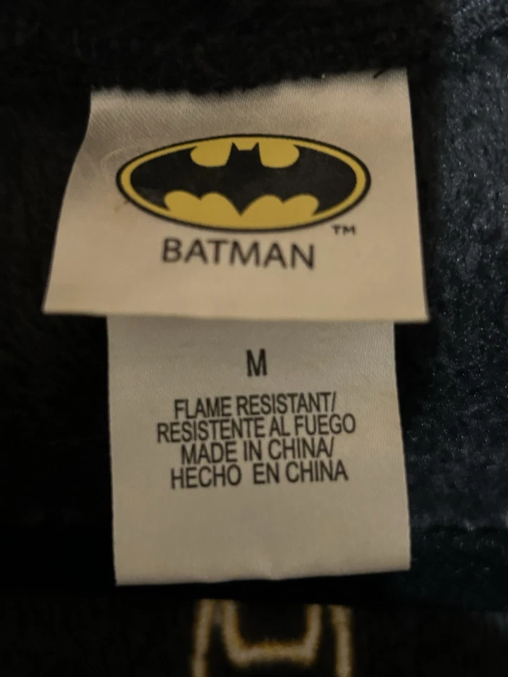 DC Comics Batman Komar Niños Talla M Bata con Capucha Cinturón Negra y Amarilla ¡Gran Regalo! Foto 3 de 4