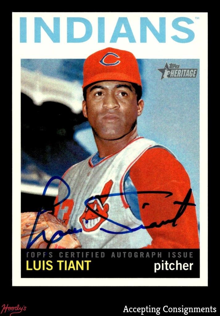 2013 Topps Heritage Real One Autographs #LT Luis Tiant AUTO INDIANS