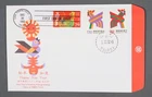 MayfairStamps China FDC 1992 Happy New Year US Mixed Frank First Day Cover aaw_3