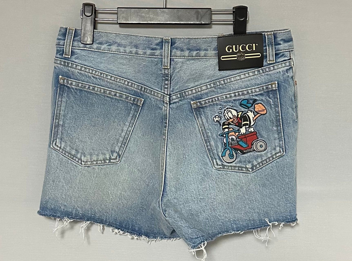 Gucci Disney Collaboration Donald Duck Denim Shorts 32 Gucci Disney Collaboration Donald Duck Denim Shorts 32