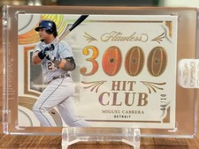 2025 Panini Flawless MIGUEL CABERA 3000 Hit Club Silver Triple Diamond 6/10 🔥
