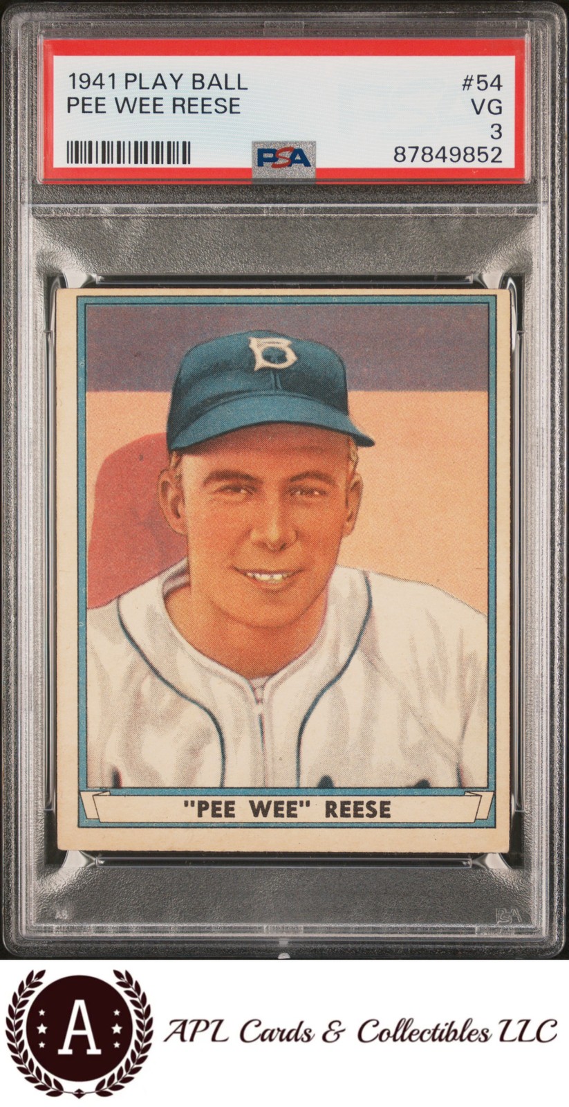 1941 Play Ball Pee Wee Reese #54 PSA 3